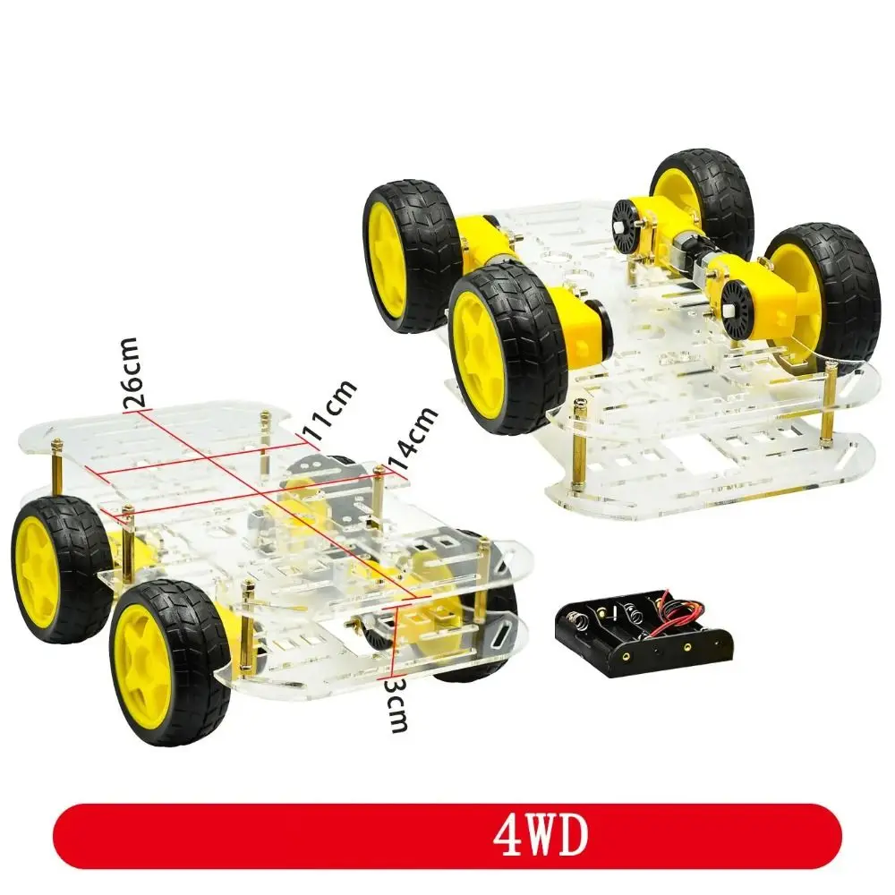 2WD/4WD Chassis Smart Robot Car Intelligent Control With Motors Motor – Bild 4