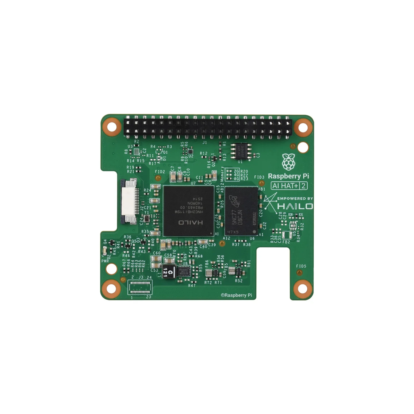Raspberry Pi AI HAT+ 2, Eingebauter Hailo-10H KI-Beschleuniger, 8GB – Bild 2