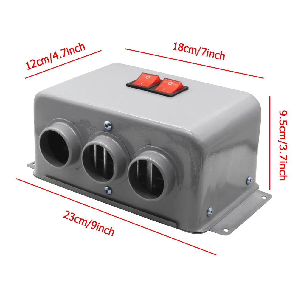 400W-600W 12V/24V Auto Heizlüfter Defroster defogging Kühler Trockner – Bild 5