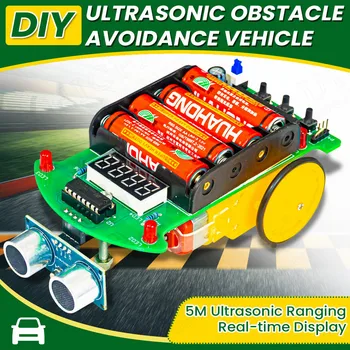 DIY Ultraschall-Entfernungsmessungs-Hindernisvermeidungs-Auto Elektronik-Bausatz DIY-Kit LED-Display