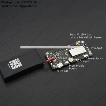 PiSugar2 USV-Batteriemodul für Raspberry Pi Zero W WH Power Pack RTC