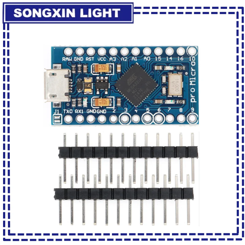 MICRO/TYPE-C USB ATMEGA32U4 Modul 5V 16MHz Board Für Arduino ATMEGA32U4-AU/MU Controller Pro Micro ersetzen