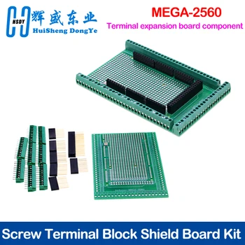 MEGA 2560 R3 Shield Board, Prototyp-Erweiterungsmodul mit Schraubklemmenblöcken und doppelseitigem PCB-Kit