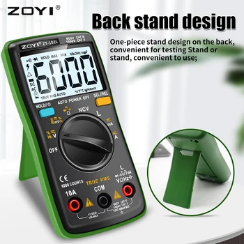 Digitalmultimeter, LCD-Multimeter, 6000 Zählungen, True RMS, Strom, Spannung, Kapazität, Widerstand