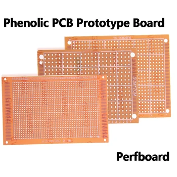 Phenolharz-Leiterplatten-Prototyp-Board, universelles Durchsteck-Perforationsboard für DIY-Elektronikprojekte