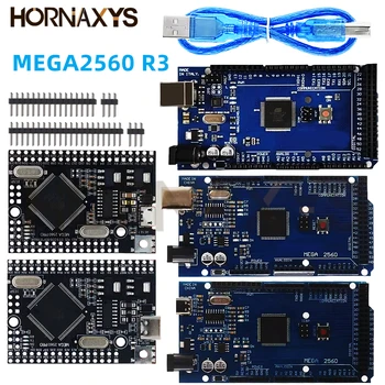 MEGA2560 R3 (ATmega2560-16AU CH340G) Pro mini MEGA2560 AVR USB-Board Entwicklungsboard MEGA2560 mit Kabel