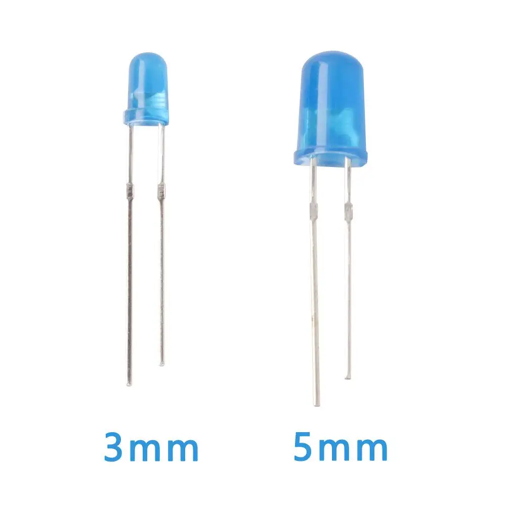 Schachtel 3mm 5mm LED Diode Assorted Kit Weiß Grün Rot (300 Stück) – Bild 5