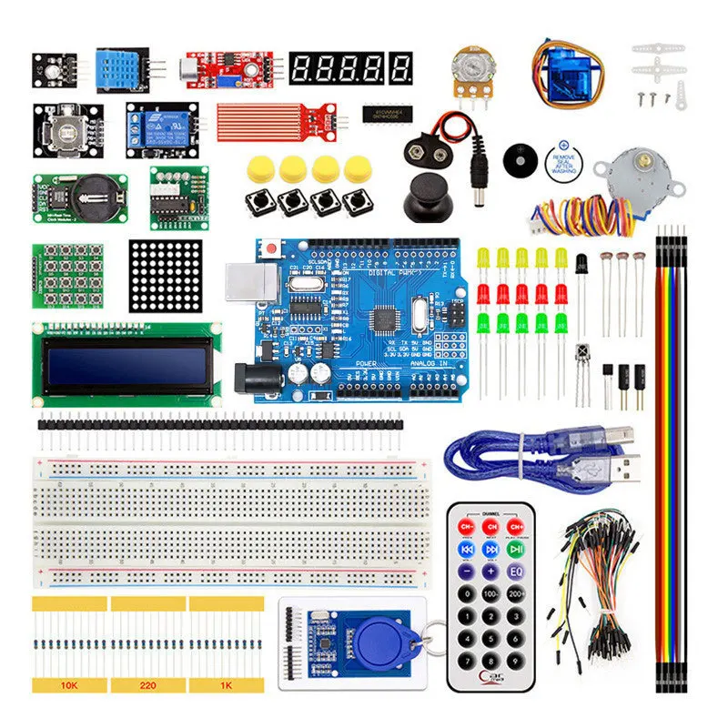 Uno R3 Lernset Starter-Kit mit Schrittmotor und RFID-Kit, Breadboard – Bild 3