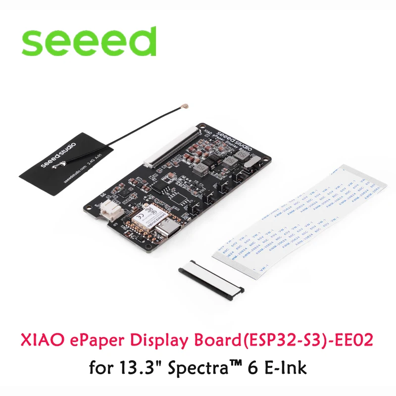 Seeed XIAO E-Paper Display Board EE02 für 13,3' Spectra 6 E-Ink, SenseCraft HMI Firmware Vorinstalliert