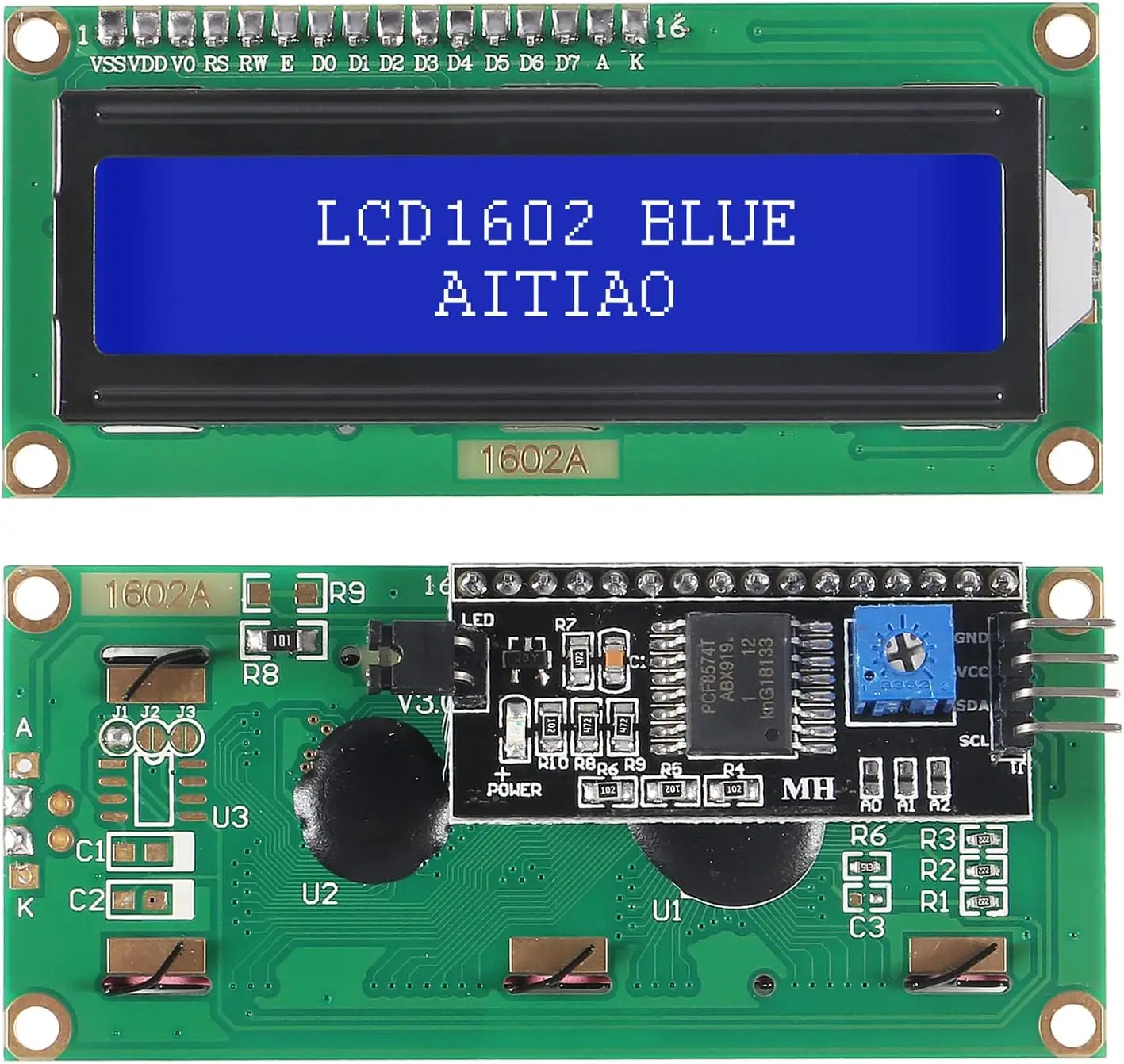 1602 LCD-Anzeigemodul IC I2C TWI 16 x 2 Zeichen serieller – Bild 6