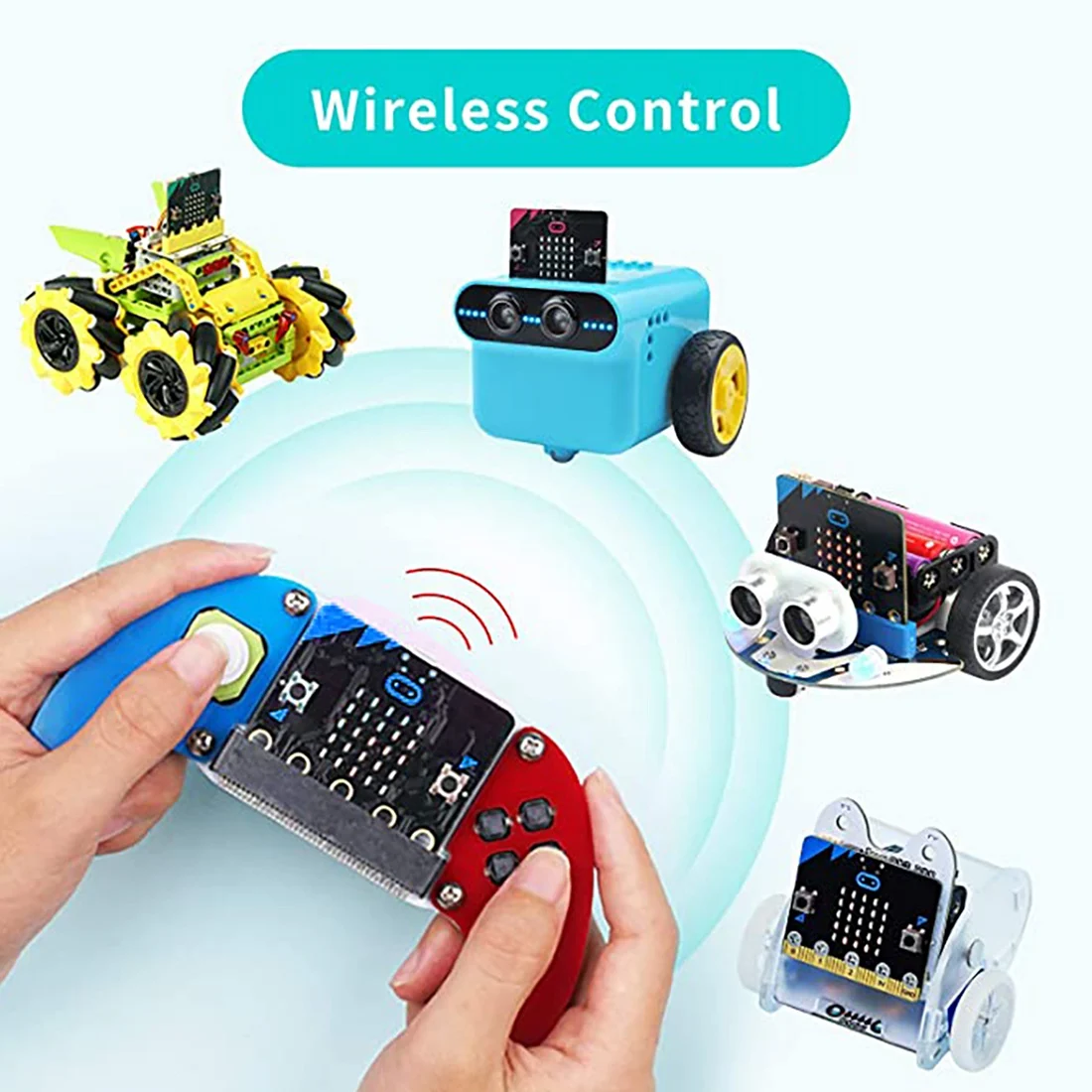 Micro:Bit V1.5 Entwicklungsboard Micro:Bit Smart Car Kit/Qtruck/Python – Bild 2