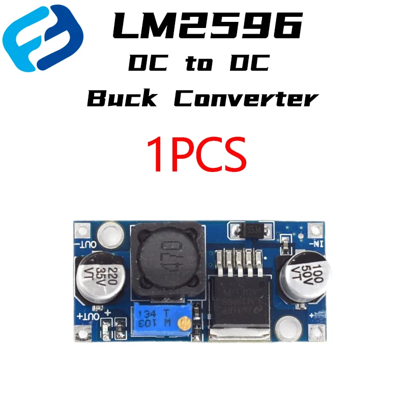 Einstellbarer Ausgang LM2596S Step Down Modul DC zu DC Buck Converter Spannungsregler Konvertierung