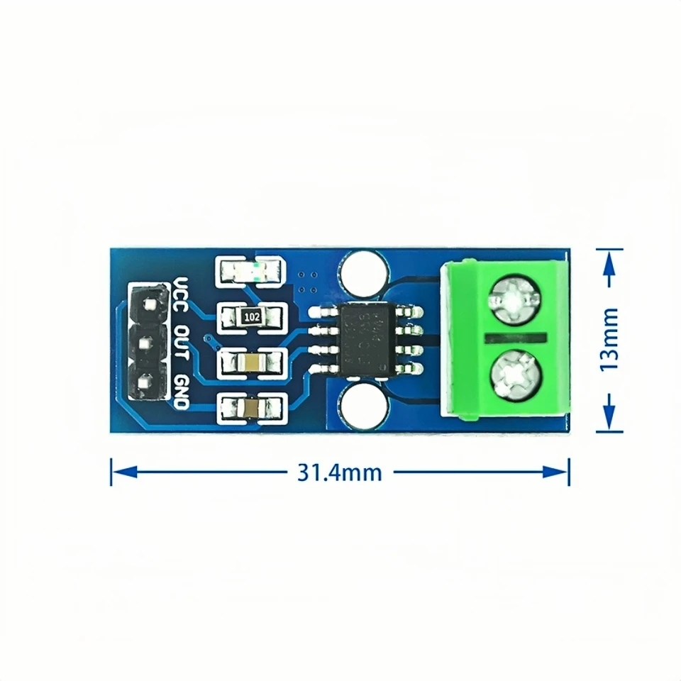 Hall-Stromsensormodul ACS712-Modul 5A 20A 30A Hall-Stromsensormodul – Bild 2