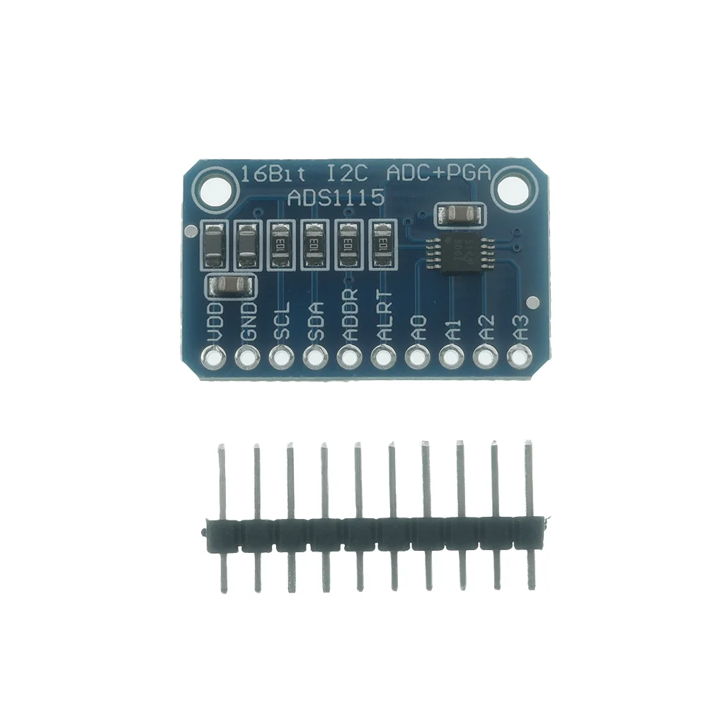 ADS1115 Ultrakleines 16-Bit-Präzisions-Analog-Digital-Wandler-Modul ADC-Entwicklungsplatine 4-Kanal