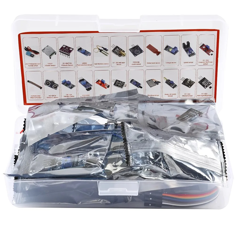 22-in-1-Sensormodul-Kit geeignet für Robotersensoren, 22-in-1-Lern-Starter-Kit