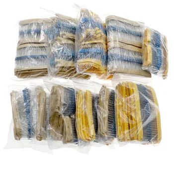 1/8W 1/4W 1/2W 1W 2W 3W 5W Metallfilm-Widerstände Sortiment-Set 1% Elektronische Komponenten Widerstandspaket