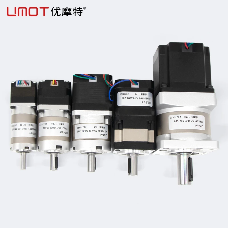 UMOT DC Hochpräziser Mini-Schrittmotor NEMA8/11/14/17/23/24 Hybrid-Schrittmotor mit Getriebe