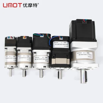 UMOT DC Hochpräziser Mini-Schrittmotor NEMA8/11/14/17/23/24 Hybrid-Schrittmotor mit Getriebe