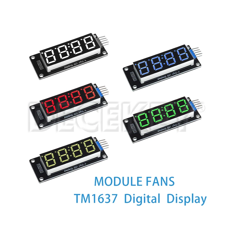 TM1637 0,36 Zoll 7-Segment-Digitalanzeige, 4-stelliges LED-Modul für Arduino