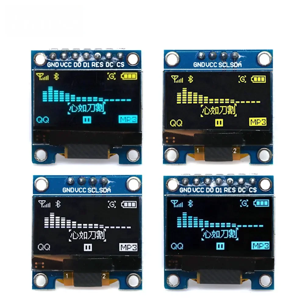 SSD1306 0,96-Zoll-OLED-Bildschirmmodul - Dual-Interface I2C/SPI 128 x 64 Auflösung für Arduino/Raspberry Pi
