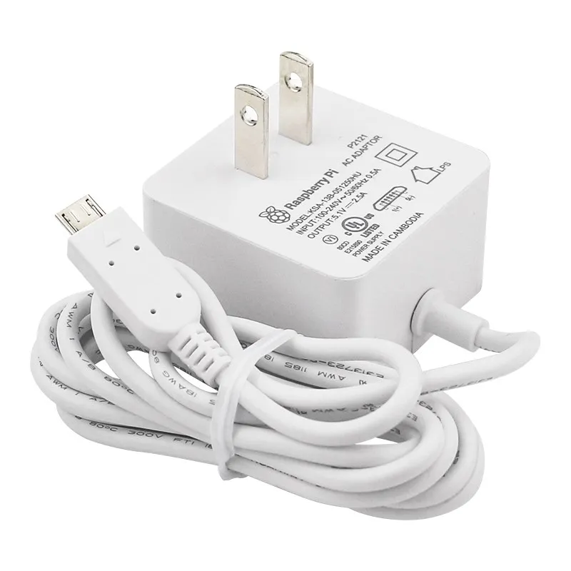 Raspberry Pi 12,5 W Netzteil 5,1 V 2,5 A Micro USB Power Adapter 18AWG – Bild 2