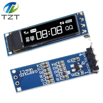 0,69 Zoll 96x16 OLED-Anzeigemodul Weißes Display 0,69" SSD1306 LCD-Bildschirm Steuerplatine für Arduino 3-5,5V