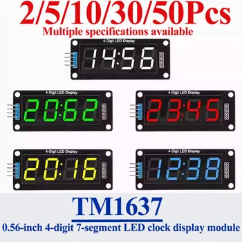 TM1637 0,56 Zoll 4-stelliges 7-Segment-LED-Digitalröhren-Displaymodul mit Uhrpunkt für Arduino Elektronisches