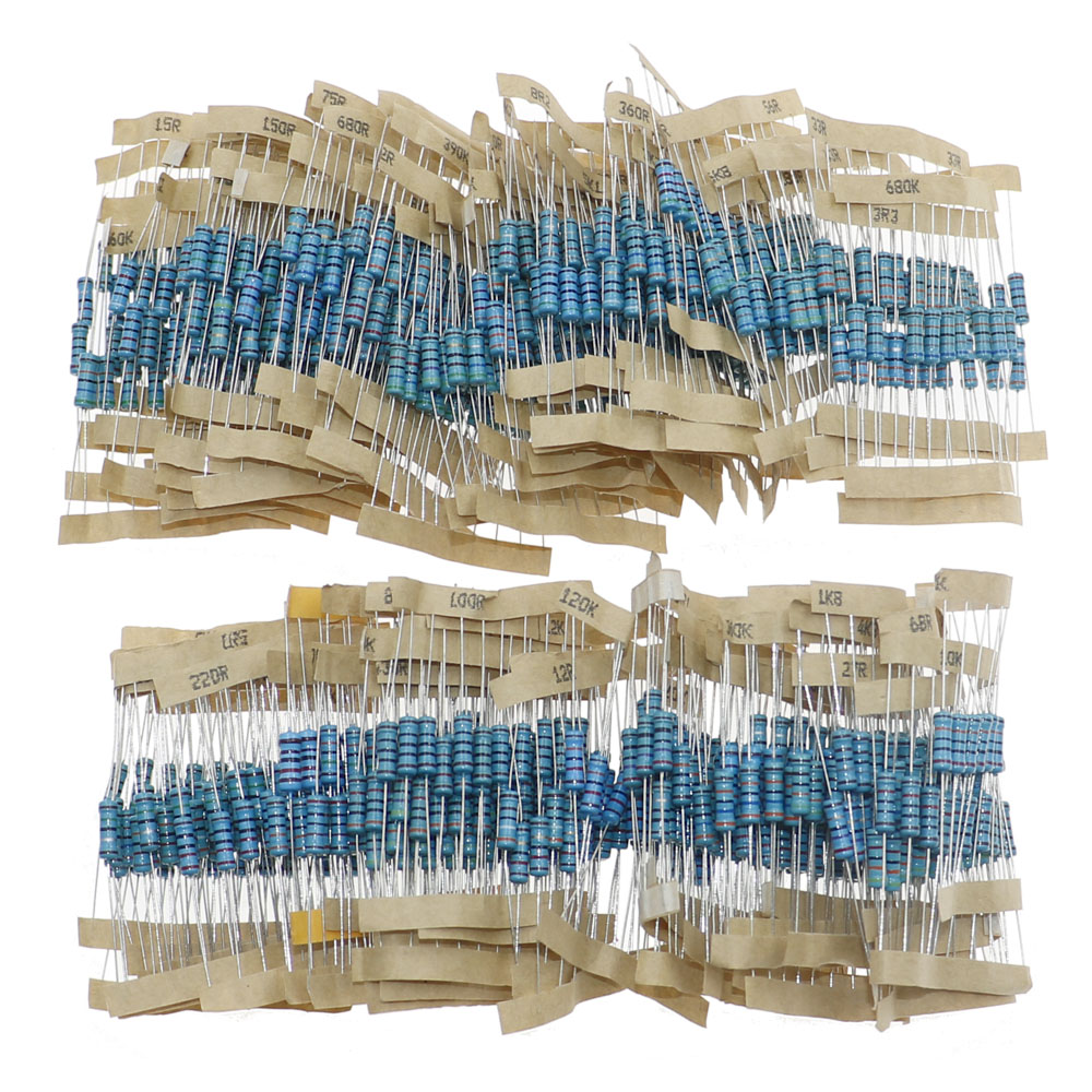 1/8W 1/4W 1/2W 1W 2W 3W 5W Metallfilm-Widerstände Sortiment-Set 1% – Bild 5