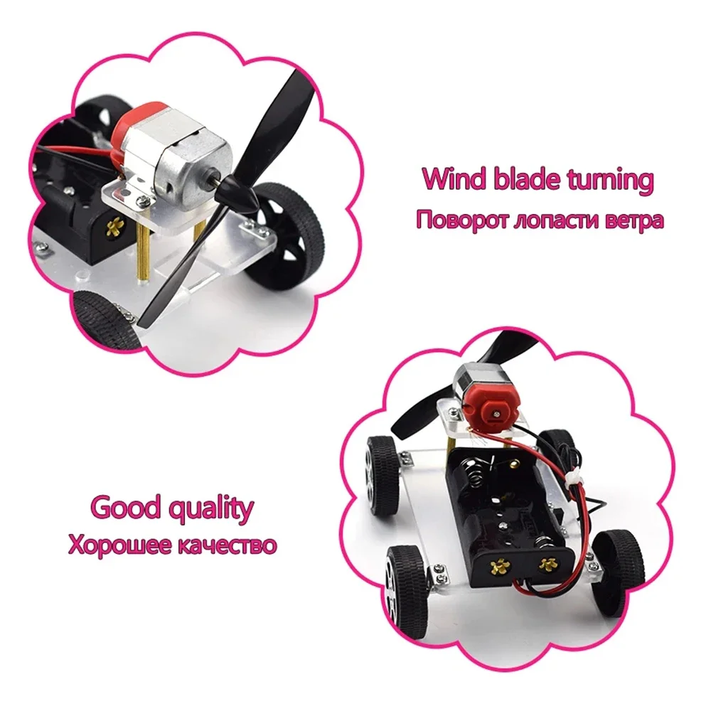 DIY Wind Power Auto Elektronische Kit Technologie Wissenschaft – Bild 5