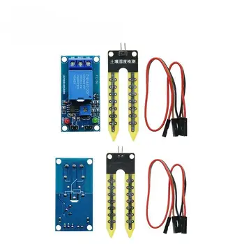 Kapazitiver Bodenfeuchtesensor-Bausatz mit Relaismodul für DIY-Gartenarbeit und Feuchtigkeitserkennung
