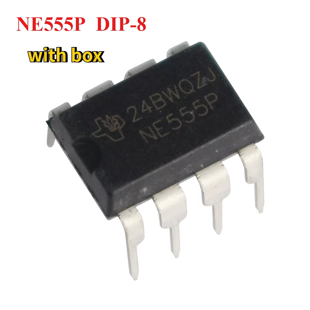 Integrierte Schaltkreise NE555 NE555P 555 DIP-8 Timer IC-Chip-Kit mit Box