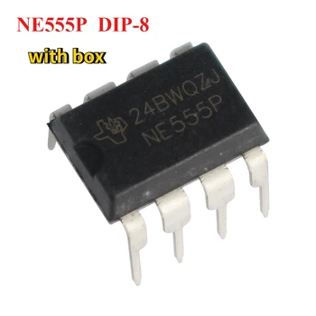 Integrierte Schaltkreise NE555 NE555P 555 DIP-8 Timer IC-Chip-Kit mit Box