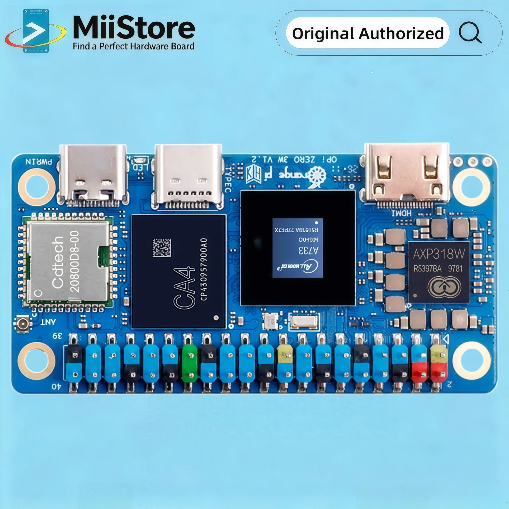 Orange Pi Zero 3W SBC Allwinner A733 SoC 3TOPS NPU Mini HDMI 2.0 PCIe – Bild 3