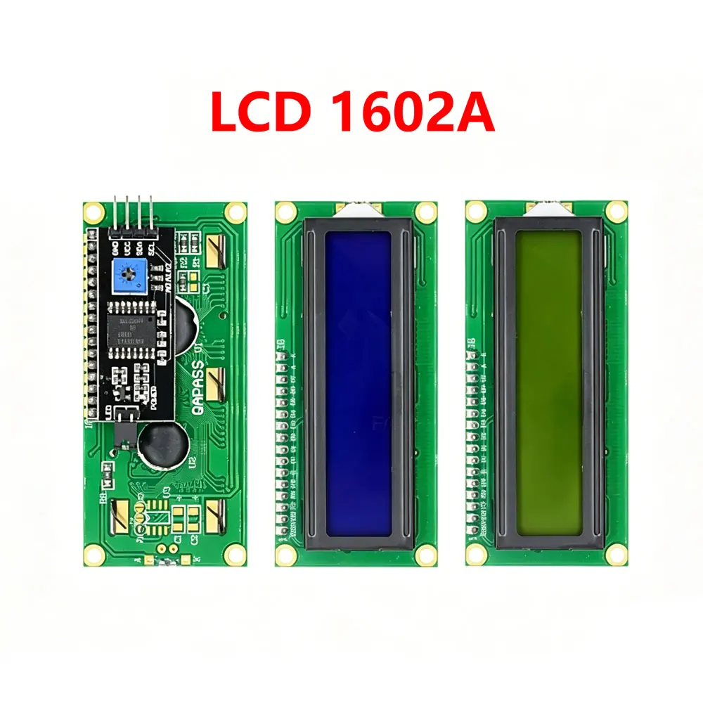 LCD1602 1602A LCD-Anzeigemodul 16x2 Zeichen Blau Gelb Grün Grau Bildschirm PCF8574 I2C IIC Schnittstelle 5V