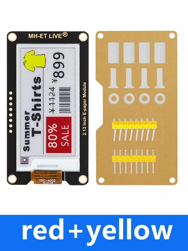 2,13" 2,13 Zoll Epaper Modul E-Paper E-Ink EInk Display Bildschirm SPI Unterstützung für Arduino UNO STM32