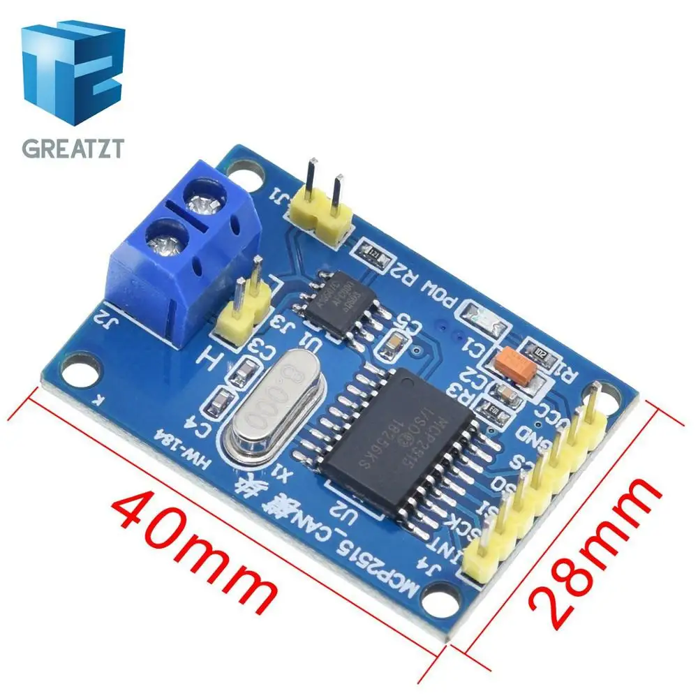 GREATZT MCP 2515 CAN-Bus-Modul TJA 1050 Empfänger SPI für 51 MCU – Bild 2