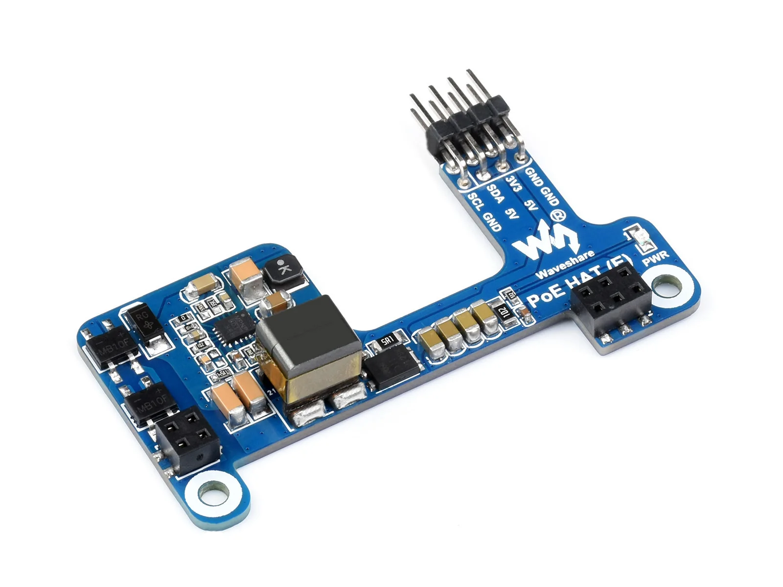 Waveshare PoE HAT (E) für Raspberry Pi 3B+/4B, 802.3af-konformes – Bild 3