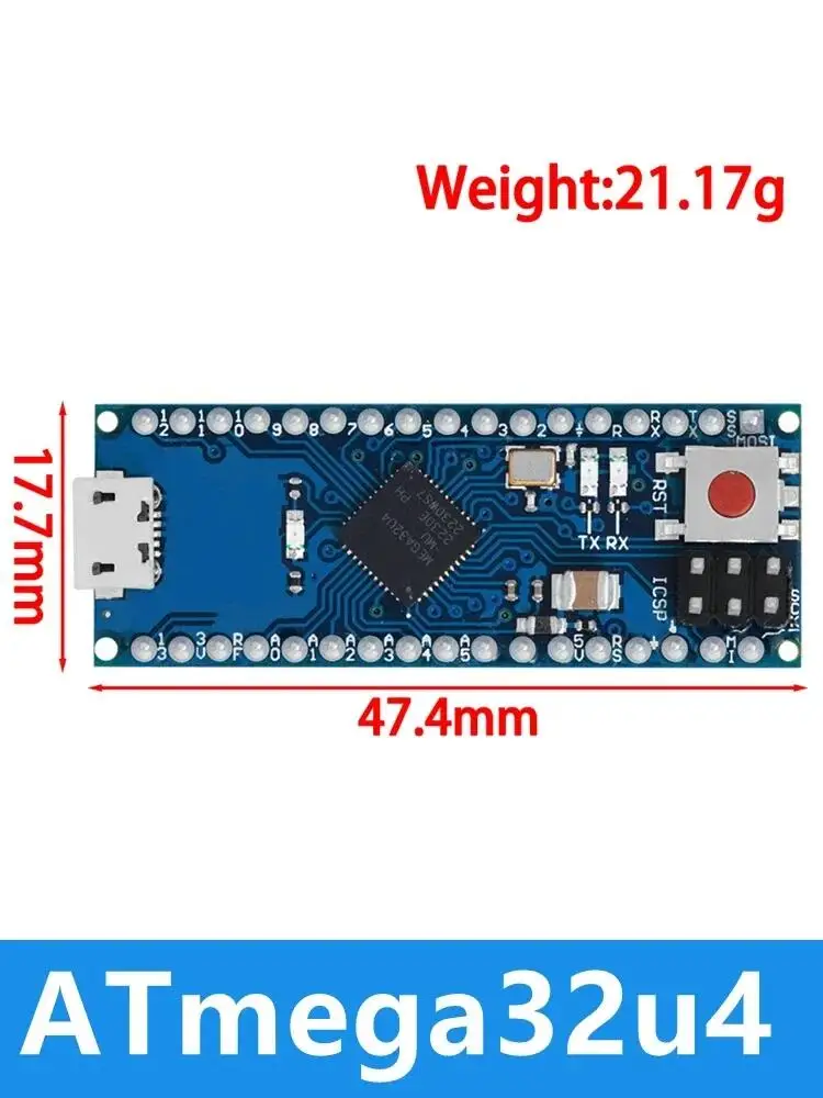 ATmega32u4 5V 16Mhz Expansion Board Modul Für Arduino Micro Kompatibel Für R3 Nano Ersetzen Pro Mini
