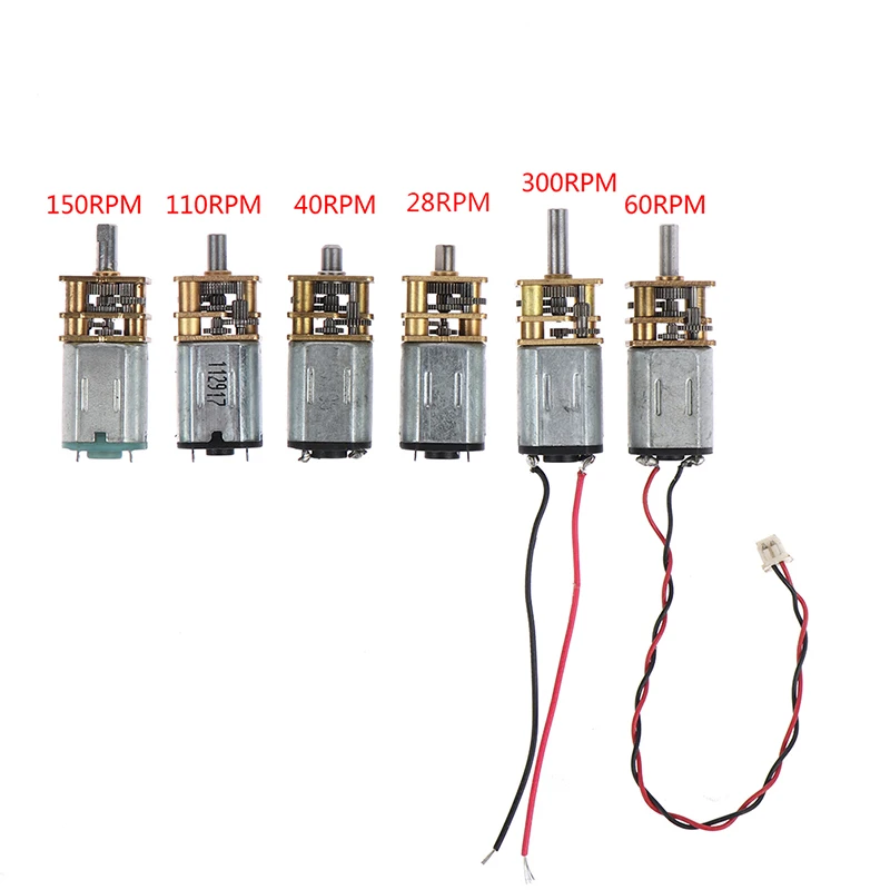 DC 5V Mini N20 Ganzmetall-Zahnrad getriebe motor 40/60/28/300 U/min – Bild 3