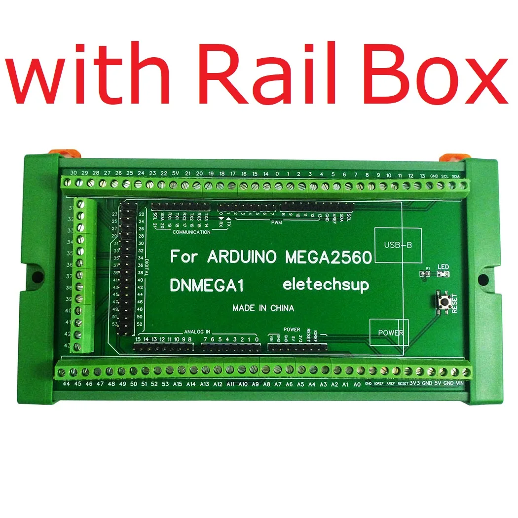 DNMEGA1 DIN-Schienenmontage-Schraubklemmenblock-Adaptermodul für Arduino MEGA-2560 R3