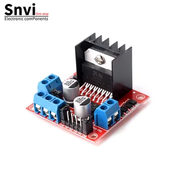 Snvi L298N DC-Motortreiber-Modul Dual H-Brücken-Controller-Board Schrittmotortreiber für Arduino Smart Car