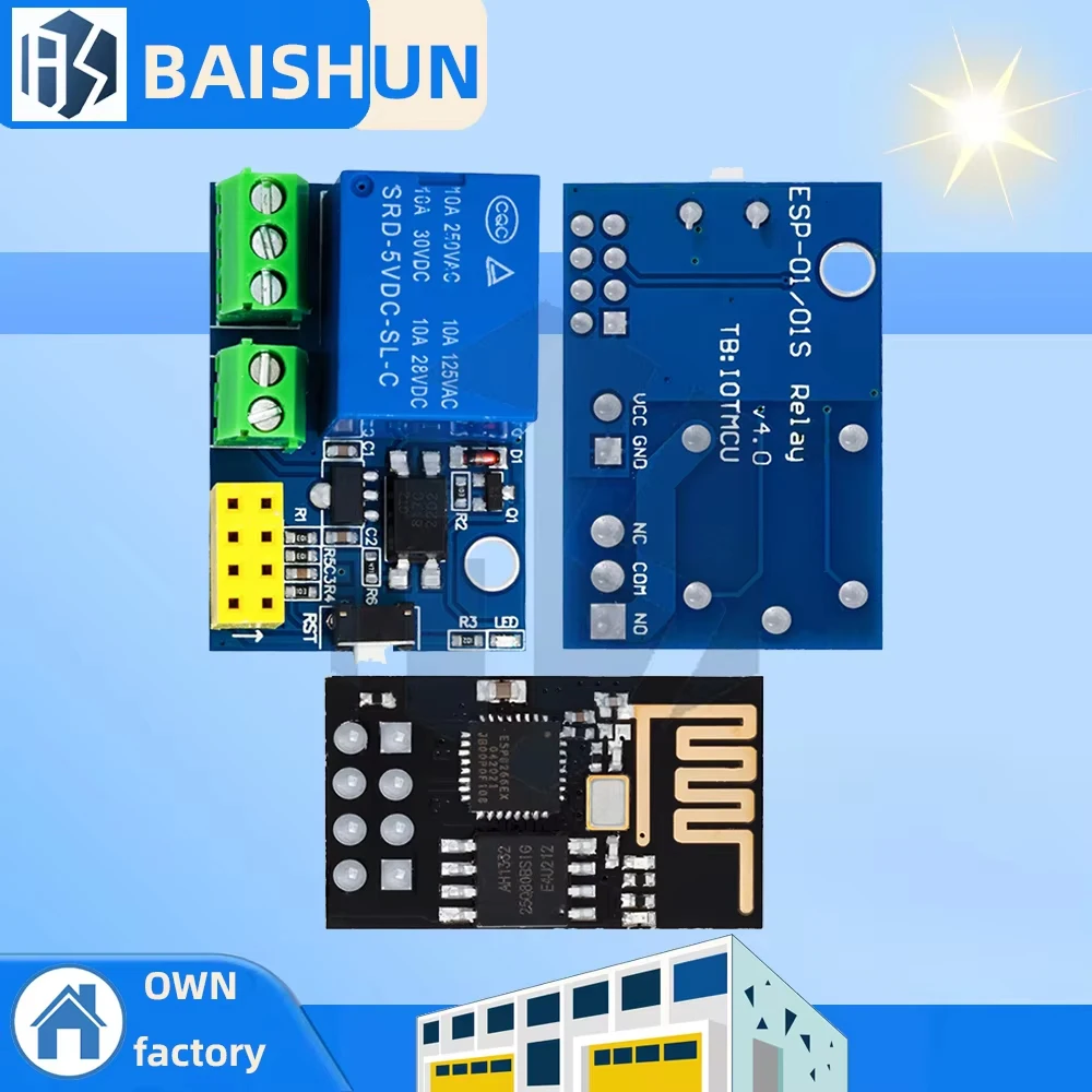 ESP8266 ESP-01S 5V WiFi Relais Modul Dinge Smart Home Fernbedienung Schalter für Arduino Telefon APP ESP01S