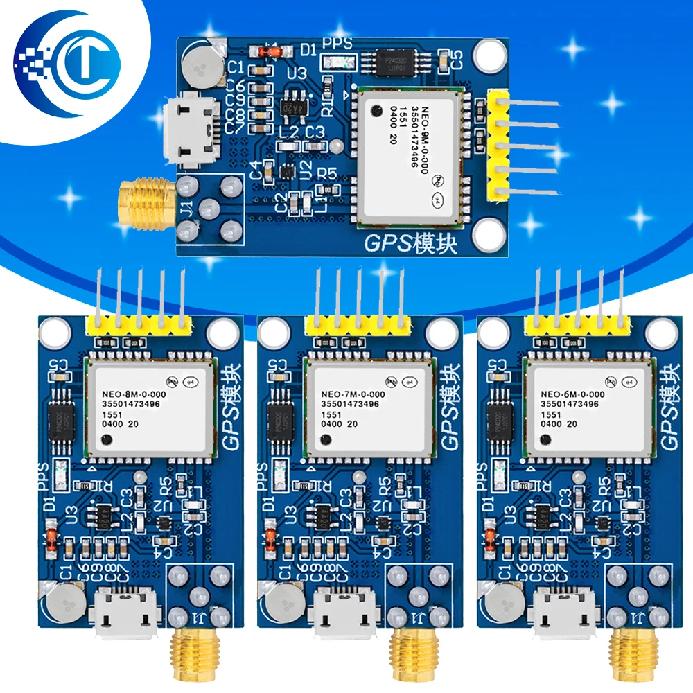 GPS Neo-6m Satellitenpositionierungsmodul Entwicklungsboard NEO-7M 7M NEO-8M NEO-9M für Arduino STM32 C51 51