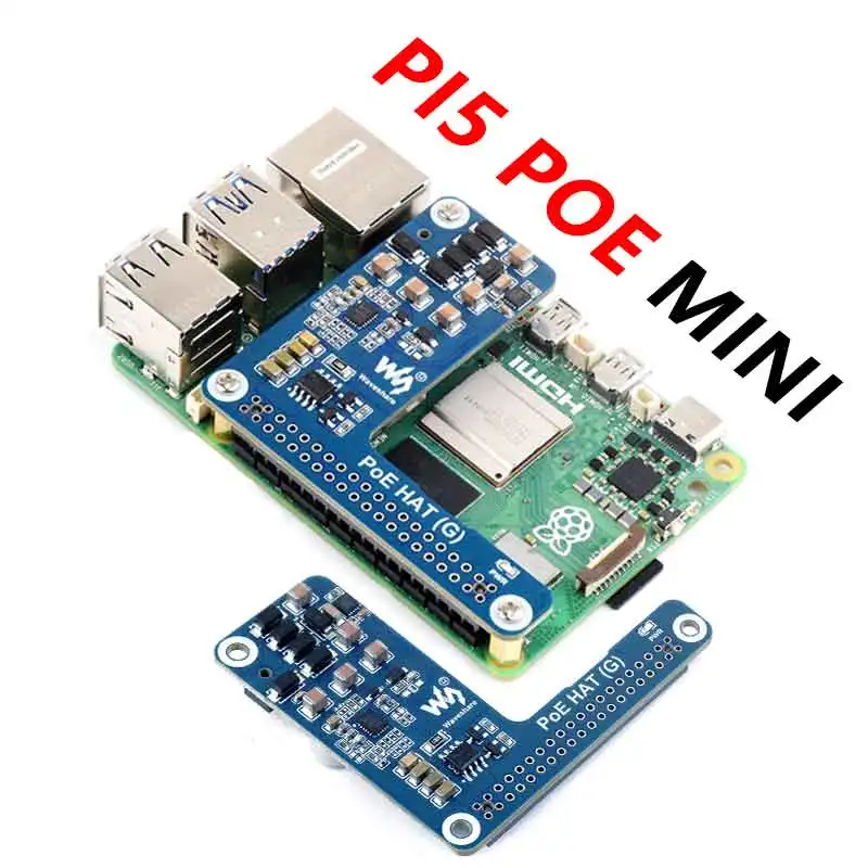 Raspberry Pi 5 Poe Mini Hut (g) Leistung über RJ45 Ethernet – Bild 5