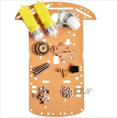 DIY-Kit 2WD Roboter Smart Car Chassis Kits mit Geschwindigkeitsencoder – Bild 3
