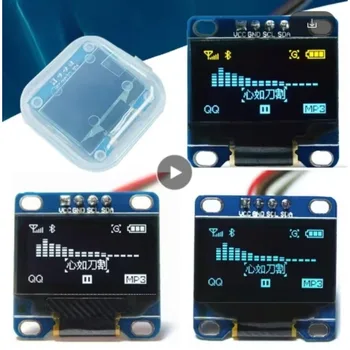 0,96 Zoll OLED-Display-Modul SSD1306 I2C IIC SPI Seriell 128 x 64 3,3 V-5 V Blau/Blau Gelb/Weiß für Arduino