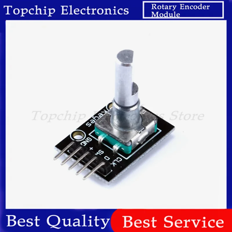 360-Grad-Drehgeber-Modul KY-040 Brick Sensor Entwicklungsboard mit Drehknopfkappe und Potentiometer KIT DIY
