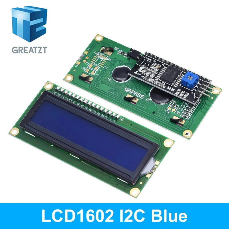 LCD1602 1602 LCD-Modul Blau/Gelb Grüner Bildschirm 16x2 Zeichen – Bild 3