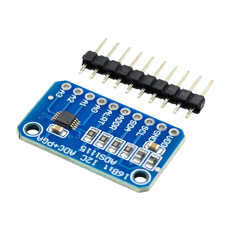 ADS1115 Ultra-Kleines 16-Bit Präzisions-Analog-Digital-Wandler (ADC) Entwicklungsboard-Modul mit 4 Kanälen