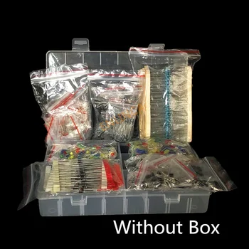 Metall Film Widerstand Sortiment Kit Led Dioden Elektrolytkondensator Keramik Set Transistor Pack Diy